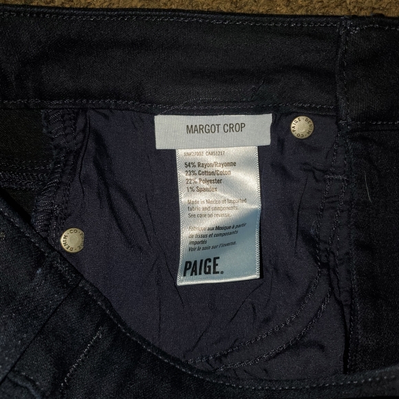 NWT Anthropologie Paige Margo Crop Dark Wash Jean